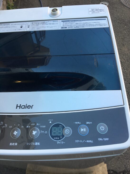 ハイアール　全自動電気洗濯機　JW-C55A 2018年製 Amazon.co.jp: ハイアール 5.5kg 全自動洗濯機 ホワイトHaier JW-C55A