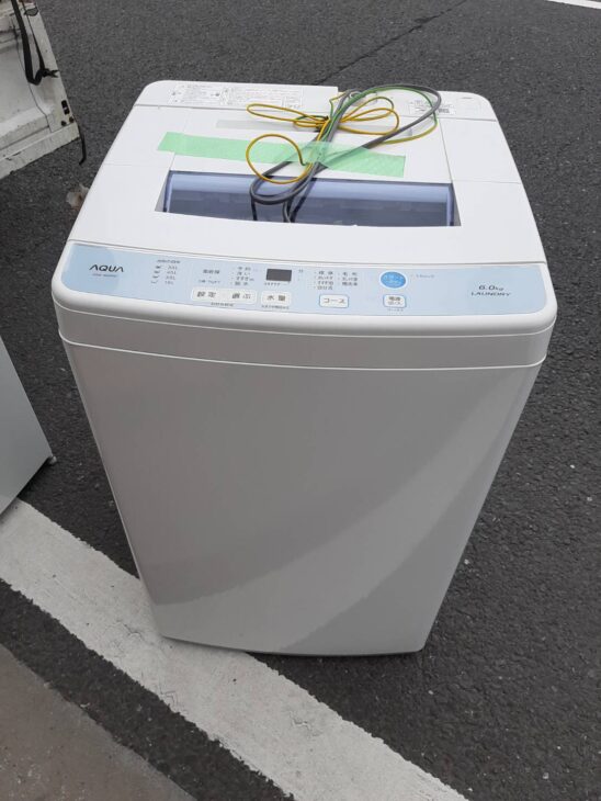 全自動洗濯機 アクア AQW-S60G 査定に伺いました。