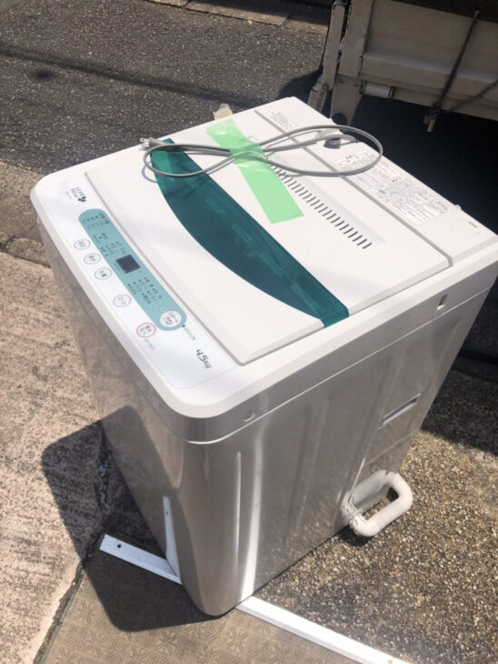 ヤマダ電機4.5キロの洗濯機を無料でお引き受けしました。