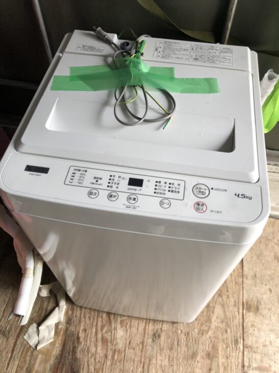 ヤマダ電機の2020年製2ドア冷蔵庫と全自動洗濯機の大型家電2点 ｜出張