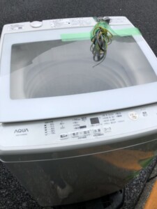 AQUA(アクア)8.0キロ 簡易乾燥機能付洗濯機 AQW-GV80G(W) 2019年製