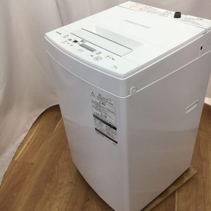 TOSHIBA 洗濯機 4.5kg 2022年製 AW-45M7(w)TOSHIBA