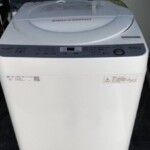 SHARP（シャープ）6.0㎏ 全自動洗濯機 ES-GE6B-W 2018年製