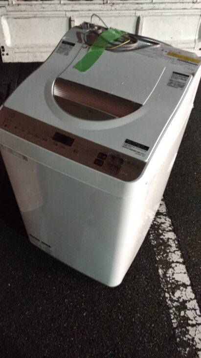 シャープ製/2020年式/5.5kg/洗濯乾燥機/ES-T5DBK ES-T5DBK-N 縦型洗濯乾燥機 ゴールド系 [洗濯5.5kg /乾燥3.5kg