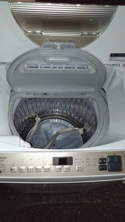 分解清掃済み【新生活応援キャンペーン】　T4109　洗濯機　シャープ　ES-T5DBK　乾燥機能付き　洗濯5.5㎏　乾燥3.5㎏　2020年製　送料A　札幌　リサイクルショップれお　すすきの店 分解清掃済み【新生活応援キャンペーン】 T4109 洗濯機 シャープ ES