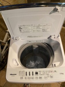 Hisense(ハイセンス)5.5㎏ 全自動洗濯機 HW-G55B-W 2020年製