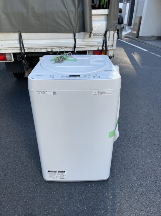 [墨田区]SHARPの洗濯機と電子レンジ査定の出張依頼でした。