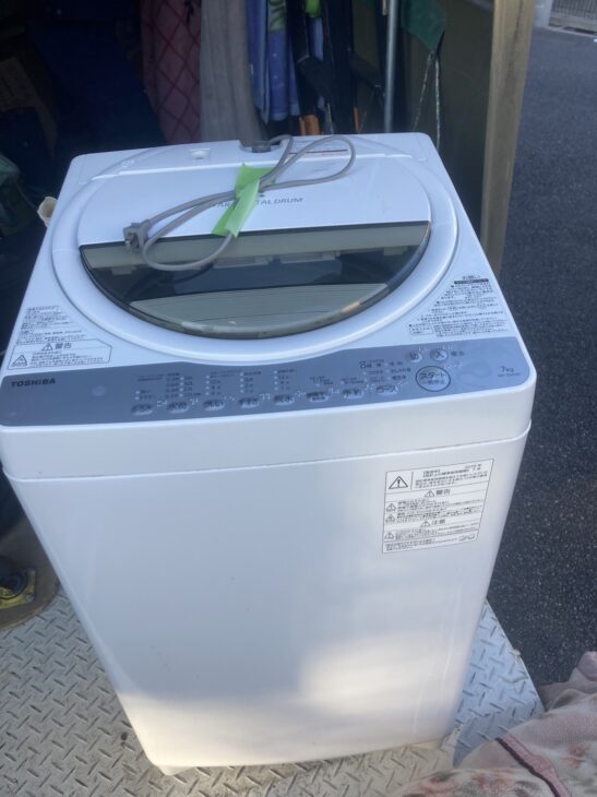 東芝の中古洗濯機AW-7G6-W 2019年製をお売り頂き、葛飾区へお邪魔しました。