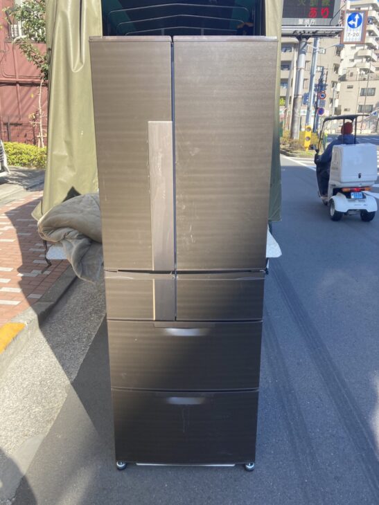 三菱6ドア冷蔵庫 MR-JX53X-RW 2014年製の査定依頼で、墨田区へ出張しました。
