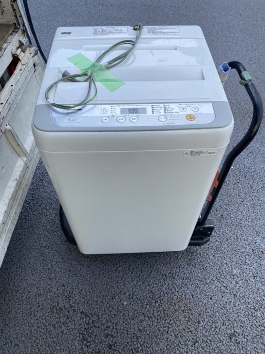江東区在住のお客様より出張依頼で、Panasonicの中古洗濯機を査定しました。