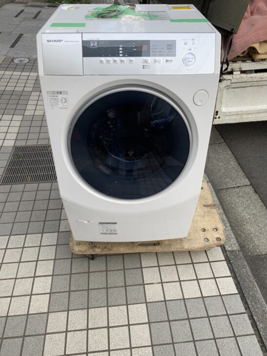 【東京都港区】シャープ製ドラム式洗濯乾燥機 ES-ZH1-WL 2017年製を出張査定しました