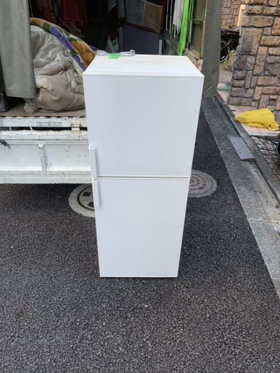 品川区にて無印良品の2ドア冷蔵庫 AMJ-14D-3 2019年製を出張査定しました。