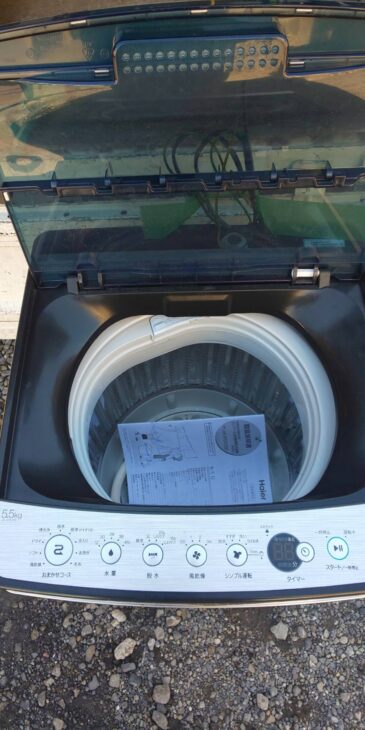 所沢市のお客様：ハイアール全自動洗濯機JW-XP2C55E 2019年製 ｜出張 