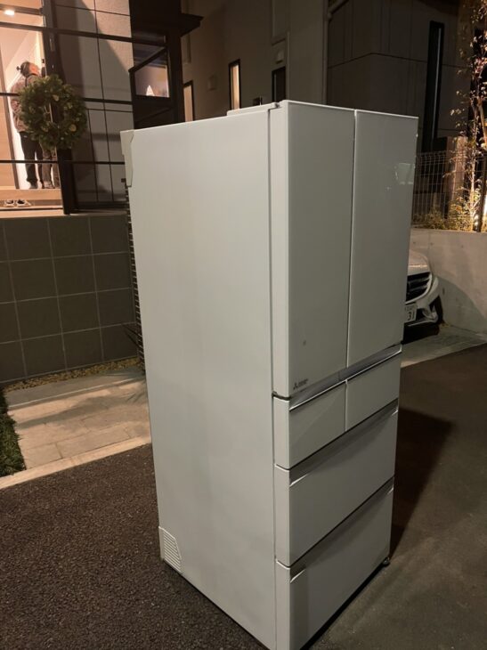 練馬区にて三菱6ドア冷蔵庫 MR-WX47LE-W 2019年製の 出張査定 ｜出張