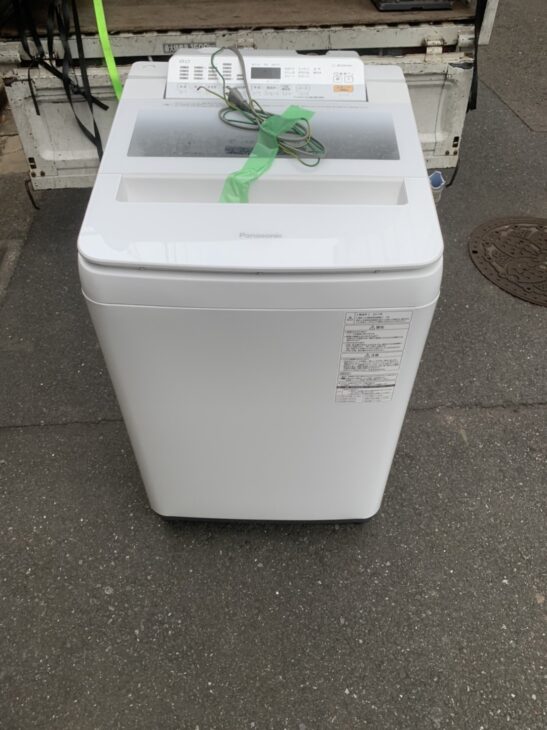 中野区にてパナソニック全自動洗濯機 NA-FA80H5-W 2017年製を出張査定しました。