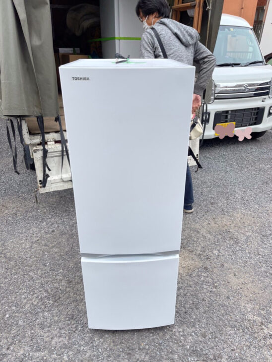 足立区にて東芝製2ドア冷蔵庫GR-S17BS（W) 2020年製を 出張査定 ｜出張