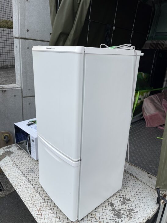 港区】Panasonic製2ドア冷蔵庫NR-B14BW-W 2019年製を 出張査定 ｜出張