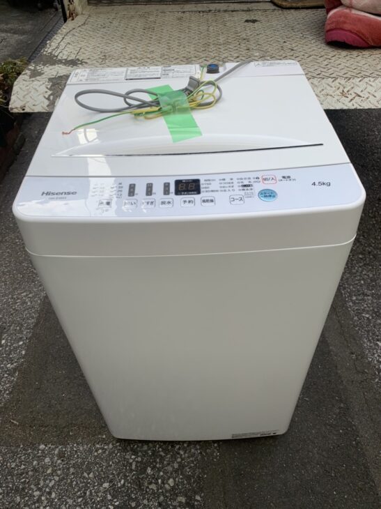 Hisense（ハイセンス）4.5㎏ 全自動洗濯機 HW-E4503 2019年製