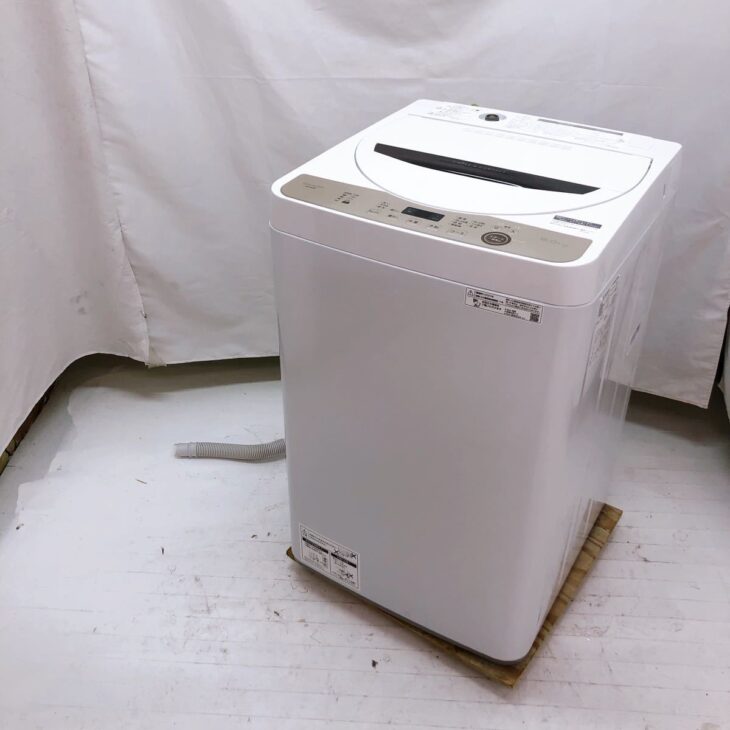 SHARP(シャープ)6.0㎏全自動洗濯機 ES-GE6E-T