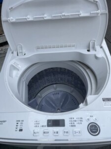 SHARP(シャープ)5.5㎏ 全自動洗濯機 ES-GE5E-W 2021年製