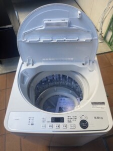 SHARP(シャープ)5.5㎏ 全自動洗濯機 ES-GE5E-W 2021年製