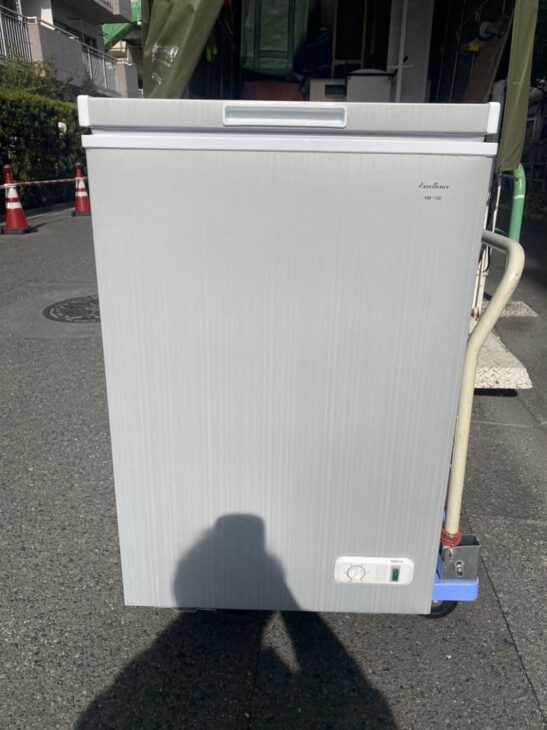 三ツ星貿易 1ドア冷凍庫 KM-100 2018年製の出張査定で江東区へお邪魔しました。