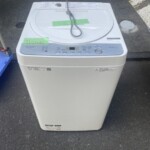 [国分寺市]単身向け全自動洗濯機（SHARP製）を出張査定し無料で引取しました。