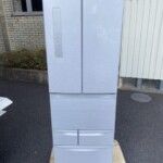 東芝 425L 6ドア冷蔵庫 GR-F43FS 2013年製を大田区で無料引き取りしました。