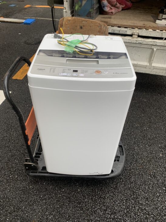 アクア 4.5㎏全自動洗濯機 AQR-S45Jを文京区で 無料引取！ ｜出張買取MAX