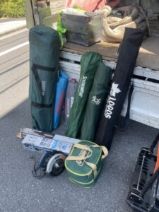 アウトドア用品 LOGOS Coleman 簡易イス バーベキューセット