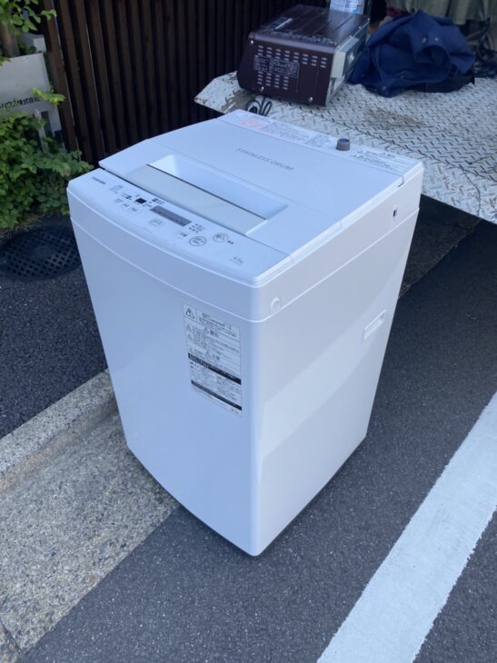 TOSHIBA（東芝） 全自動洗濯機 AW-45M5 2017年製 他 中古家電2点 