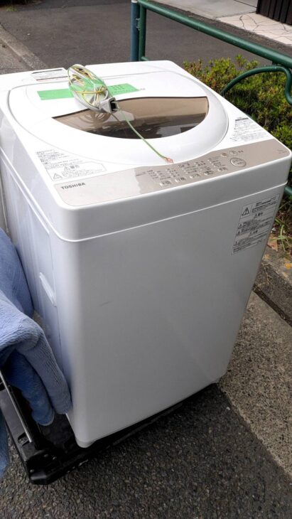 東芝 5.0kg洗濯機 AW-5G8 2020年製の 出張査定 で、新宿へお伺い 
