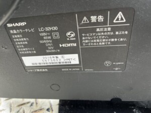 SHARP(シャープ)32型液晶テレビ LC-32H30 2016年製