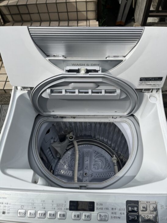 SHARP 乾燥機付き洗濯機　ES-TX5D-S 2020年製 シャープ |5.5kg 3.5kg 洗濯乾燥機|ES-TX5D-S買取いたしました