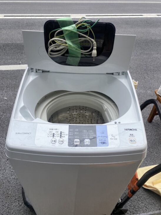 ① 日立 5.0㎏ 全自動洗濯機 NW-50B 2018年製 5kg 生活家電 洗濯機 HITACHI 札幌市手稲区 埼玉県蕨市へ出張しました】HITACHI（日立）5.0㎏ 全自動電気洗濯機 NW