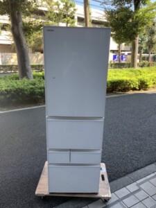 TOSHIBA(東芝)411L 5ドア冷蔵庫 GR-S41GXV(EW) 2021年製