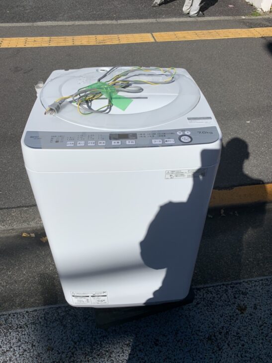 SHARP（シャープ）7.0㎏ 全自動電気洗濯機 ES-GE7D-W 2020年製