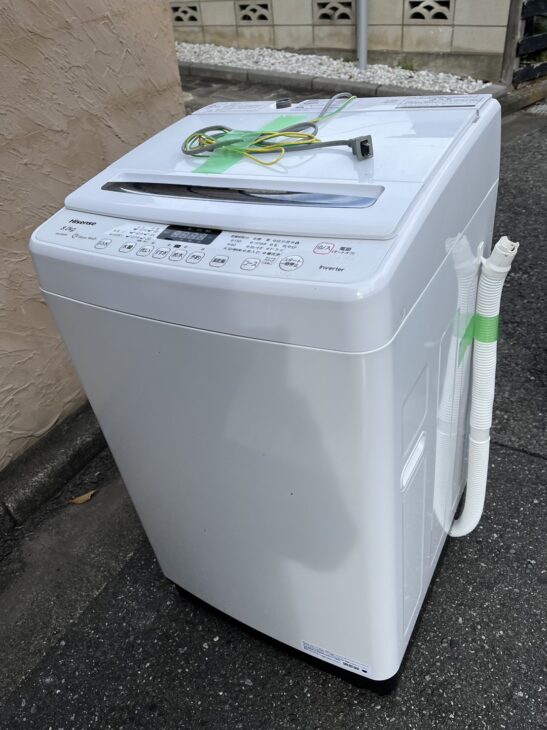 Hisense（ハイセンス）8.0㎏ 全自動電気洗濯機 HW-DG80BK1 2020年製