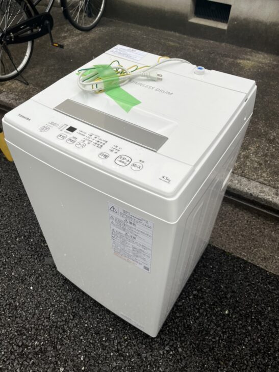 TOSHIBA（東芝）4.5㎏ 全自動電気洗濯機 AW-45M9（W）2020年製