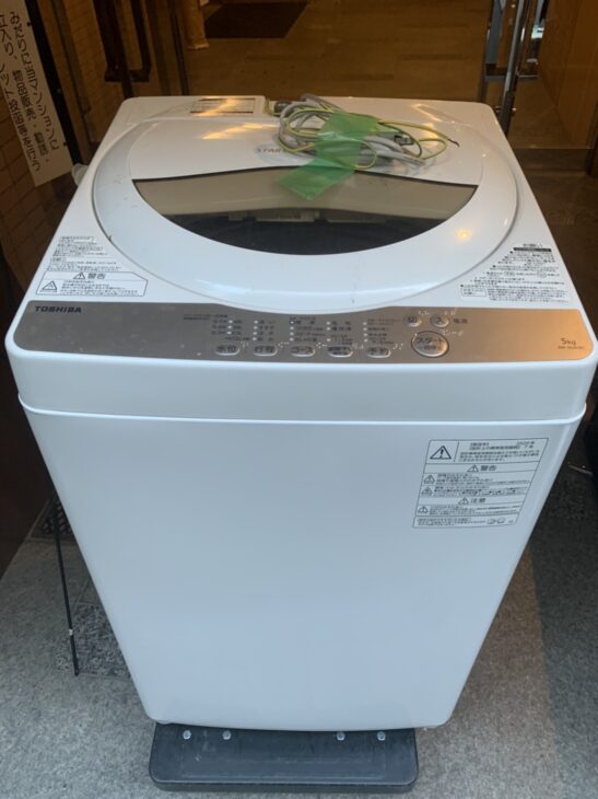 TOSHIBA（東芝）5.0㎏ 全自動電気洗濯機 AW-5G8 2020年製