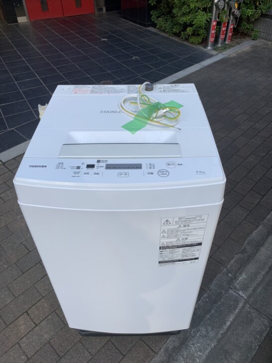 新座市菅沢]出張査定 東芝製 中古洗濯機 AW-45M7 2018年製 ｜出張買取MAX