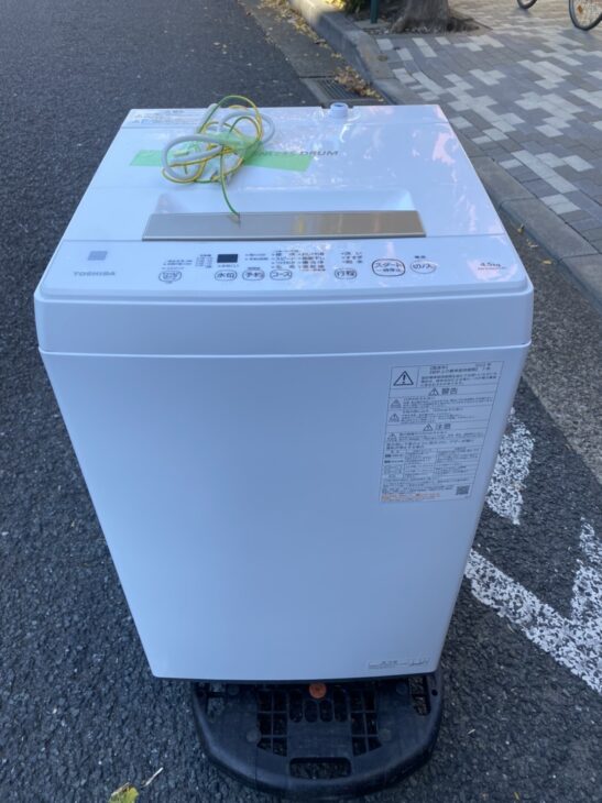 【出張買取】高年式の東芝 全自動電気洗濯機 AW-45ME8 越谷市にて ｜出張買取MAX