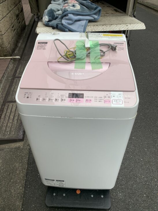 シャープ製/2021年式/7.0kg/全自動洗濯機/ES-GE7E-W | 中古洗濯機,7kg | | 激安学生リサイクルショップ
