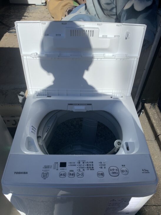 東芝 縦型洗濯機 AW-45M9、三菱 2ドア冷蔵庫 MR-P15D-S 出張査定 