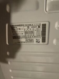 HITACHI(日立)10.0㎏ ドラム式洗濯乾燥機 BD-SG100BL 2018年製
