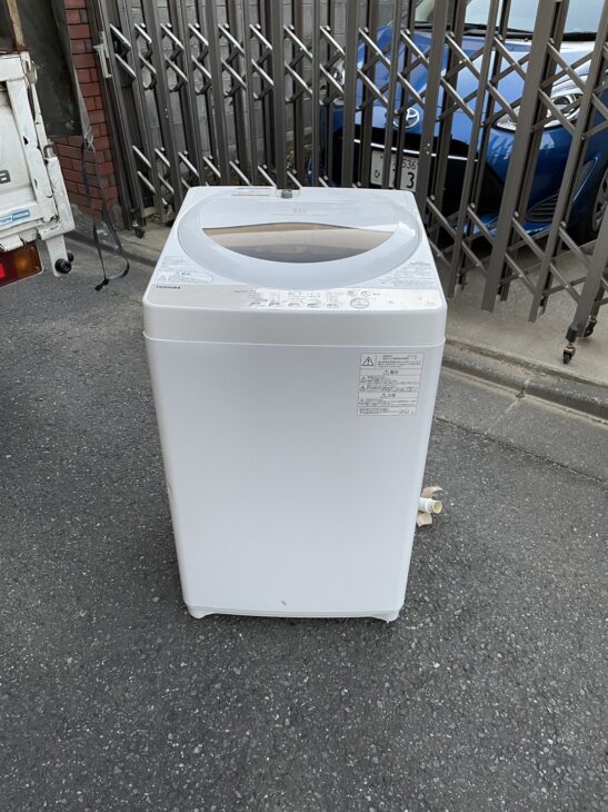 東芝 全自動洗濯機 AW-5G8 2020年製（凹み有）朝霞市朝志ヶ丘 無料引取 