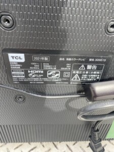 TCL 32型液晶テレビ 32S515 2021年製