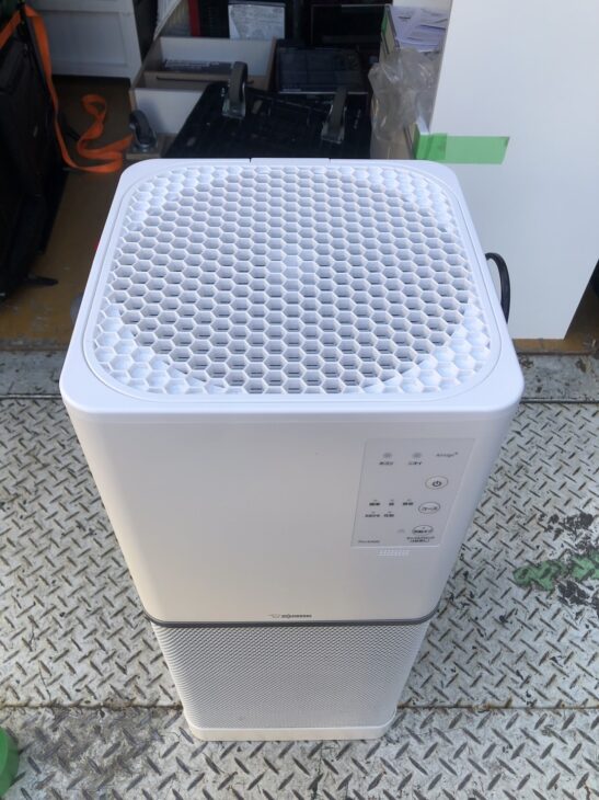 象印　空気清浄機　PU-AA50-WA Amazon | 象印マホービン 空気清浄機 24畳対応 ホワイト PU-AA50