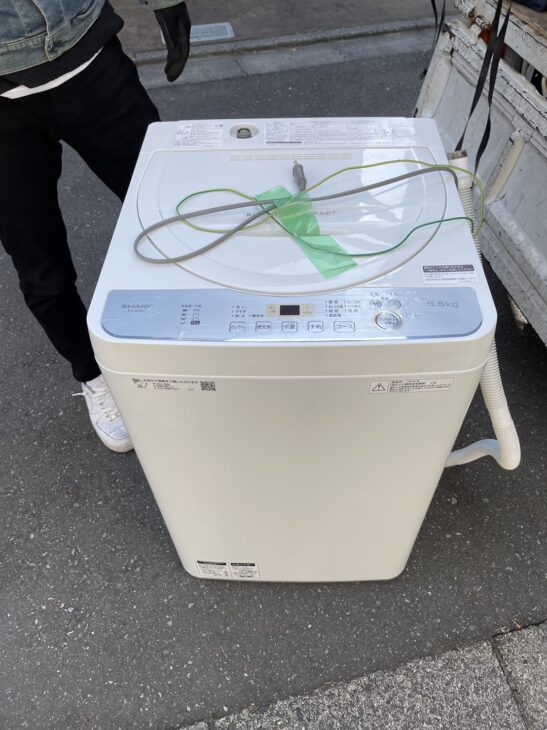 SHARP（シャープ）5.0㎏ 全自動洗濯機 ES-GE5C-W 2018年製