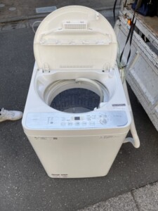 SHARP(シャープ)5.0㎏ 全自動洗濯機 ES-GE5C-W 2018年製